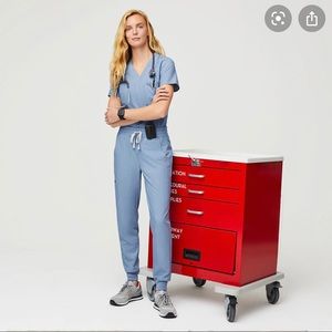 Figs heather indigo scrubs